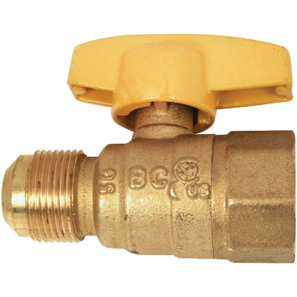 Dormont 5/8 In. OD Male Flare x 3/4 In. FIP Forged Brass Gas Shutoff Valve 91-3042R - main